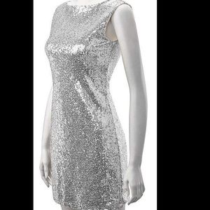 Sexy Deep V-Back Sequin Glitter Bodycon Mini Dress